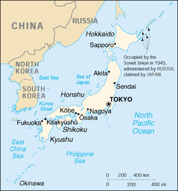 Mapa de Japón